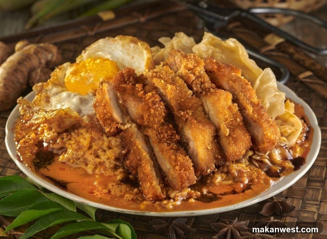 Curry Rice with Fried Chicken and Egg