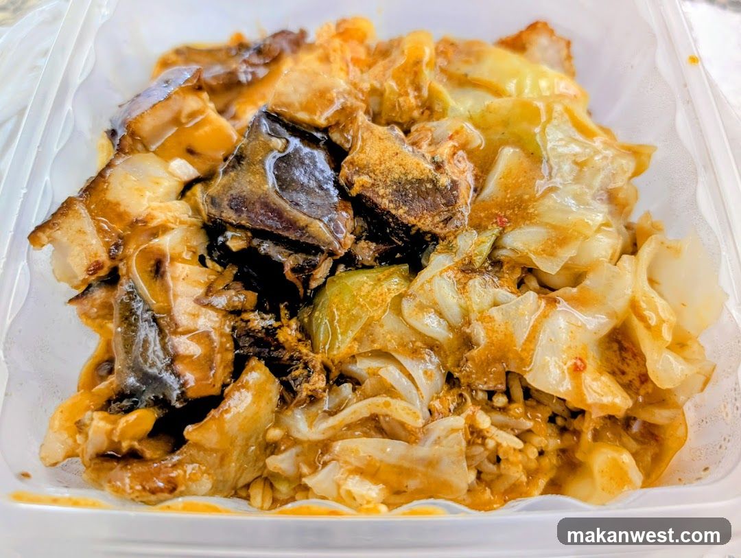 Braised Pork Belly with Cabbage and Rice