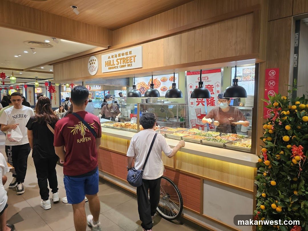 Food Stall with Customers