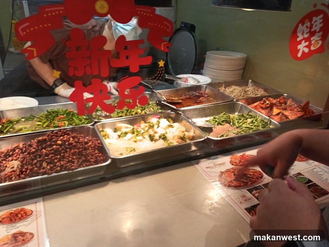Food Stall with Chinese New Year Decorations