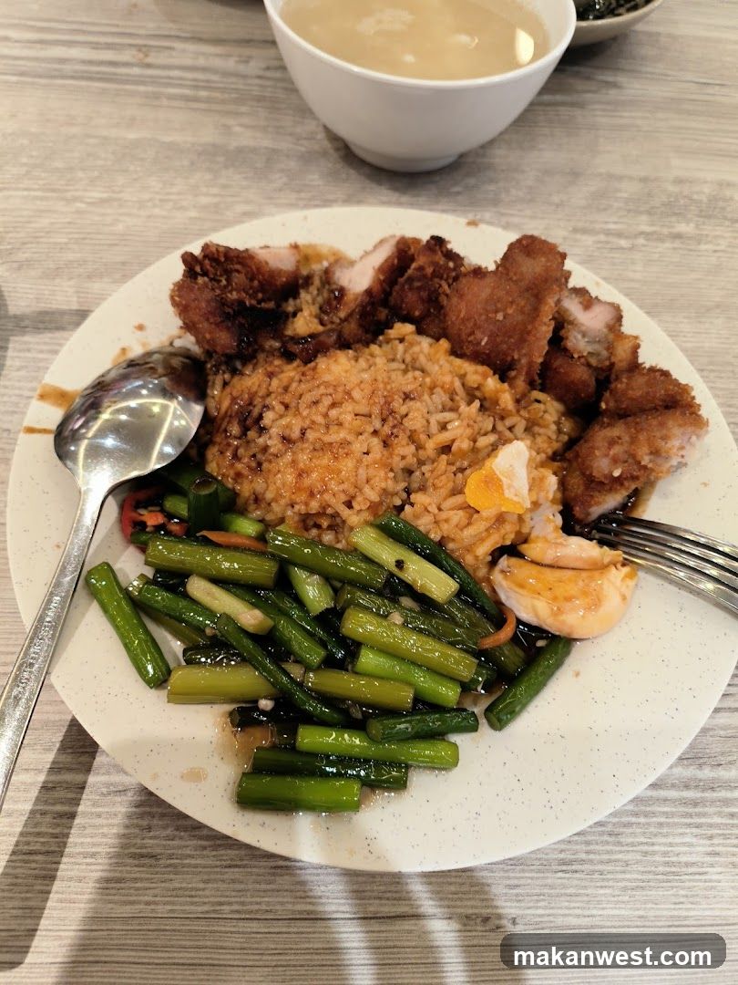 Fried Pork Rice with Vegetables