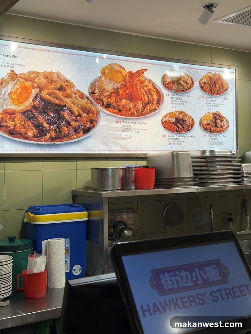 Hawkers' Street Menu