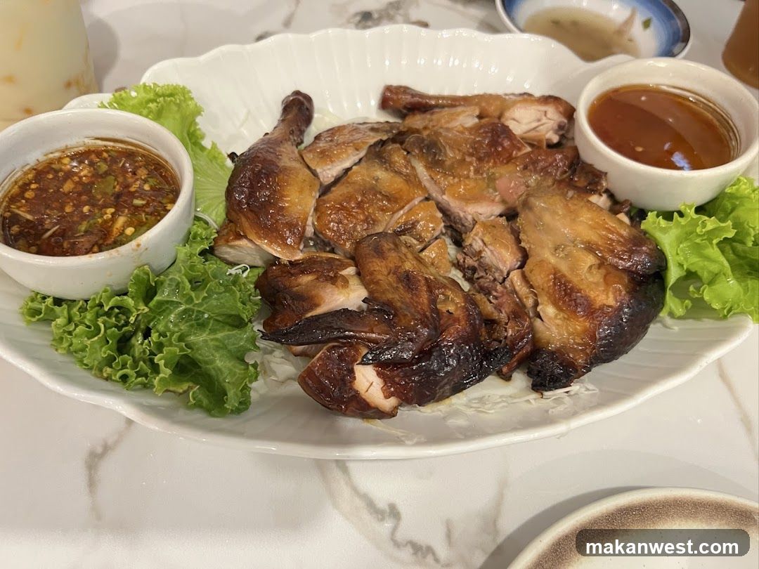 Roasted Chicken with Dipping Sauces