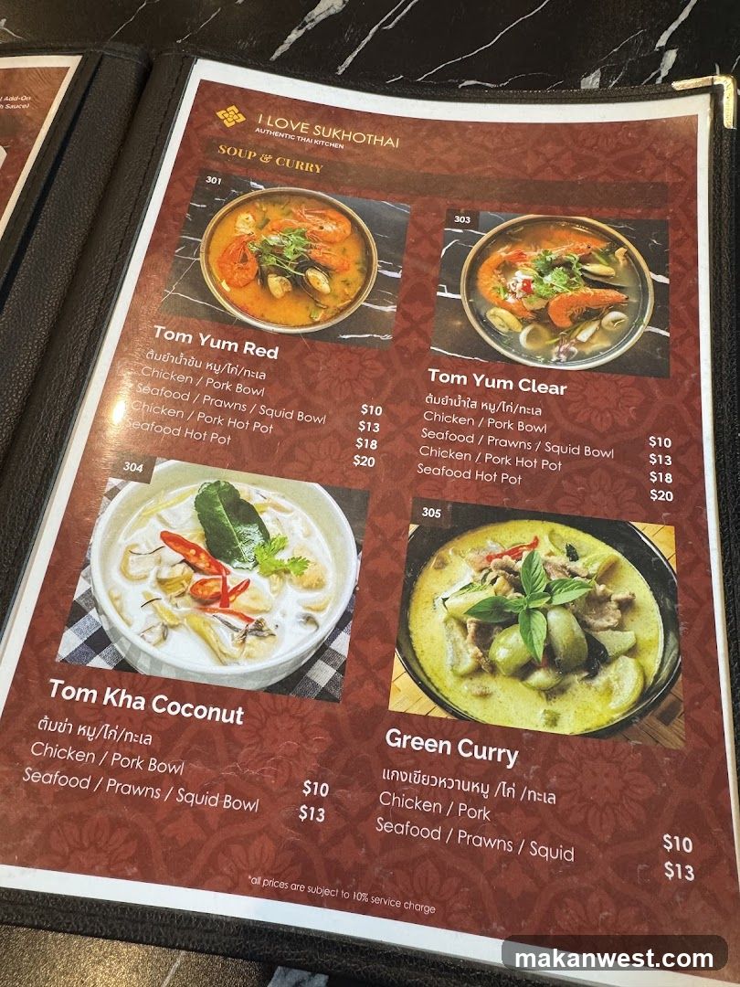 I LOVE SUKHOTHAI SOUP & CURRY