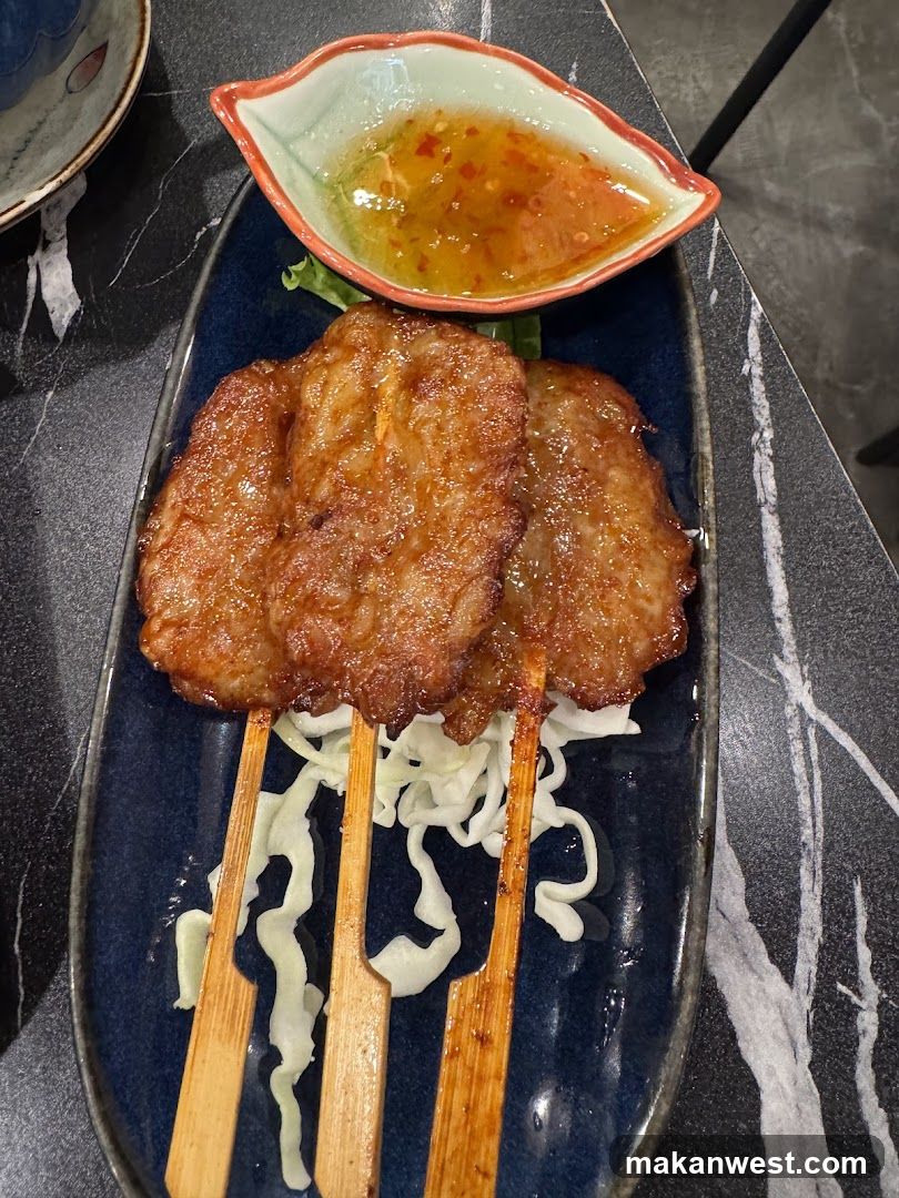 Pork Skewers with Dipping Sauce