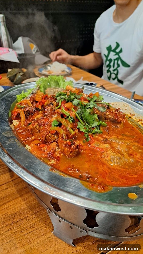 Steaming Seafood Dish