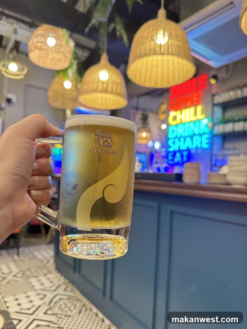 Beer Mug with Neon Sign