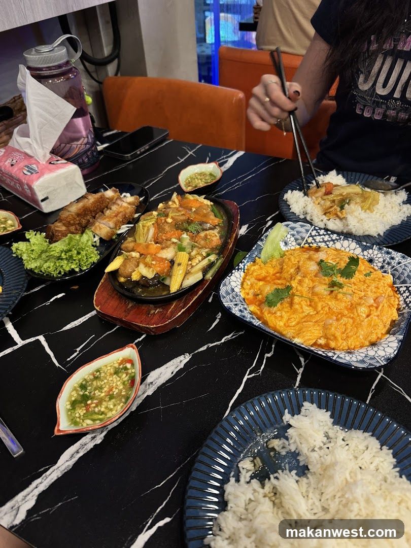 Table with Thai Food