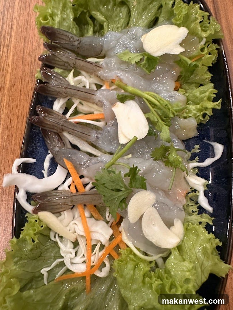 Raw Shrimp Salad