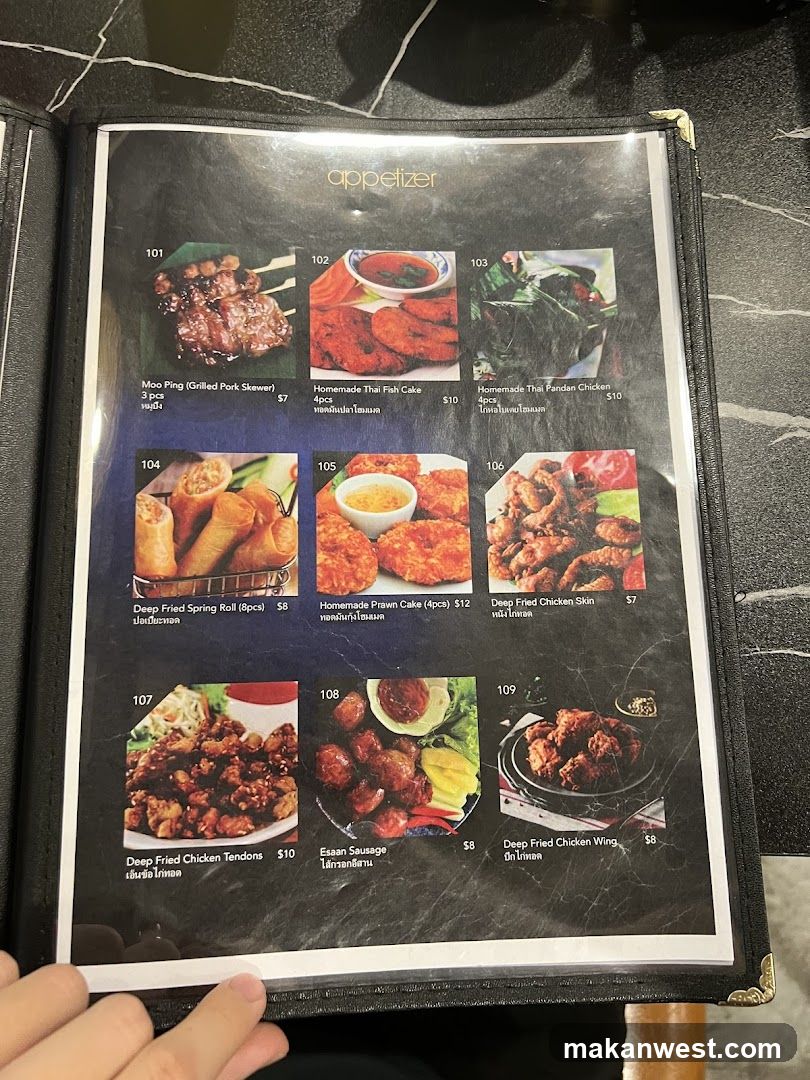 Appetizer Menu