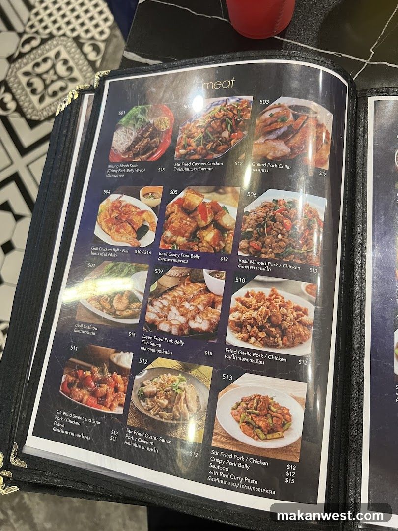 Meat Menu