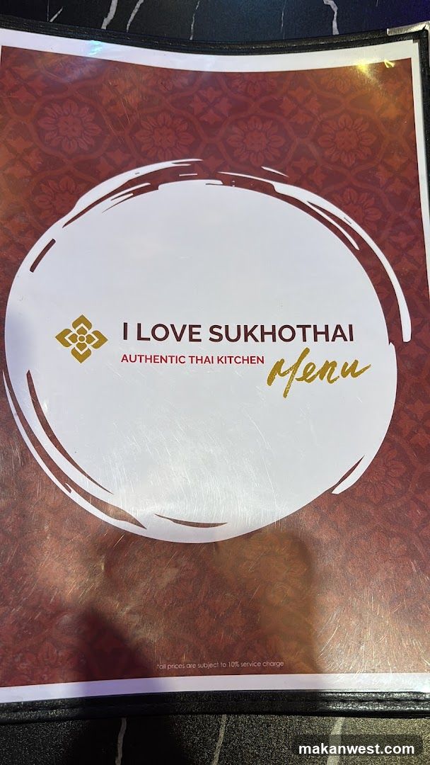 I LOVE SUKHOTHAI Menu