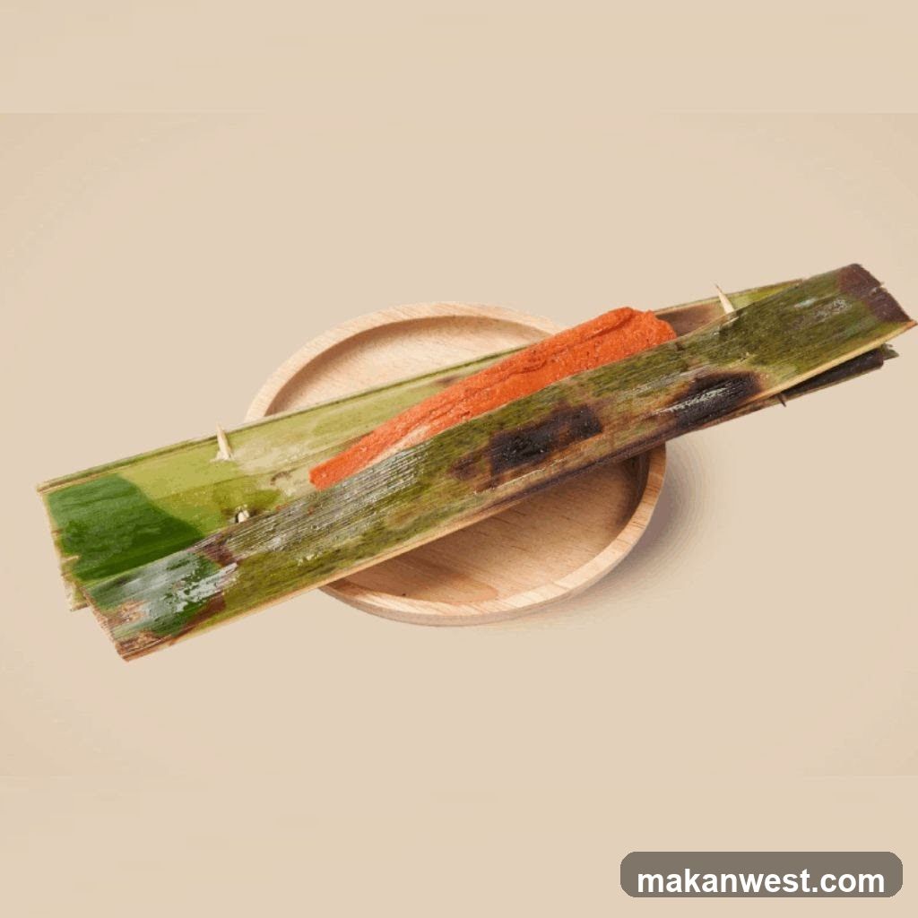 Grilled Fish Paste Wrapped in Banana Leaf