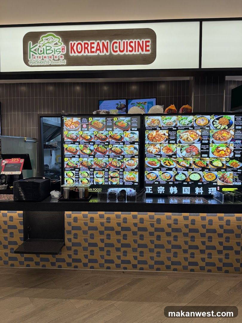Kubis Korean Cuisine Menu