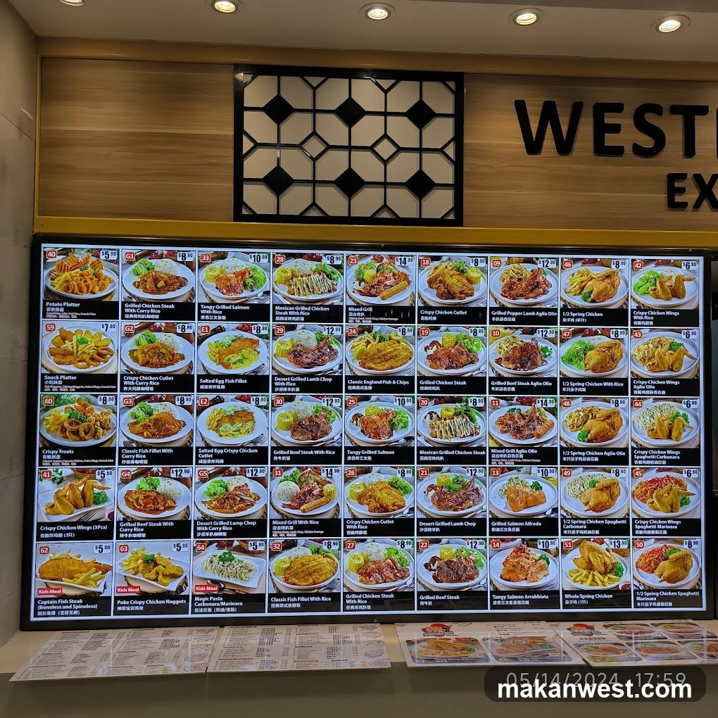 Western Express Menu