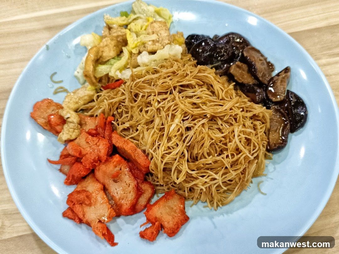 Plate of Noodles with Toppings