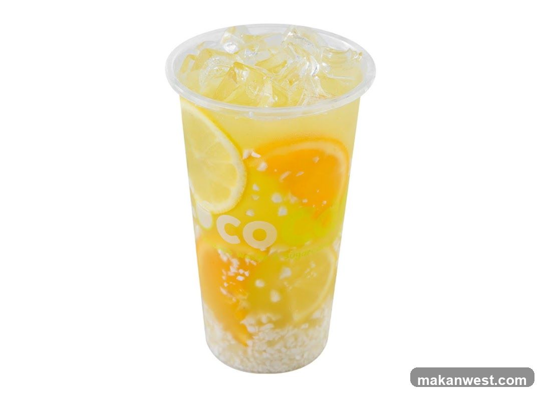 Citrus Fruit Drink with Ice