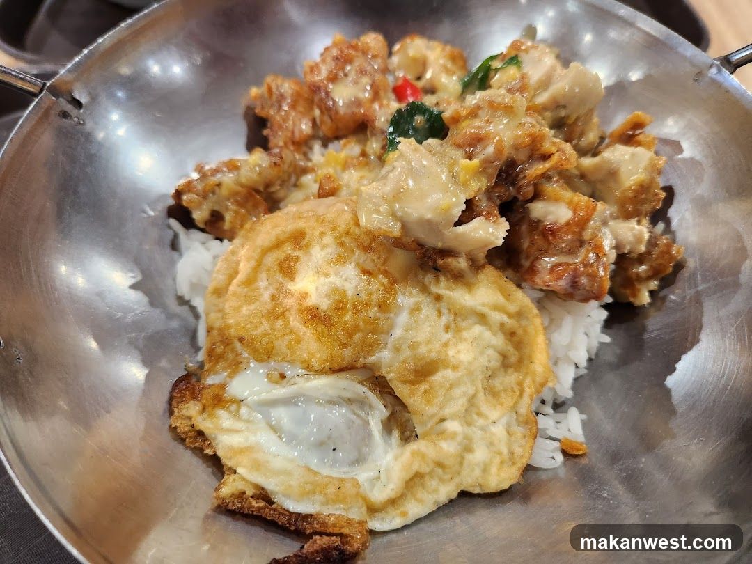 Chicken and Rice with Fried Egg
