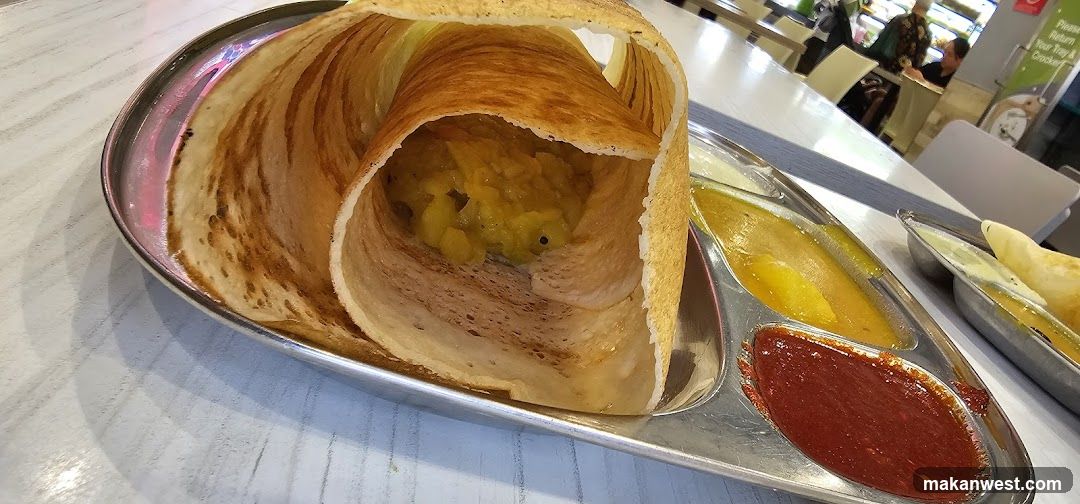 Dosa with accompaniments