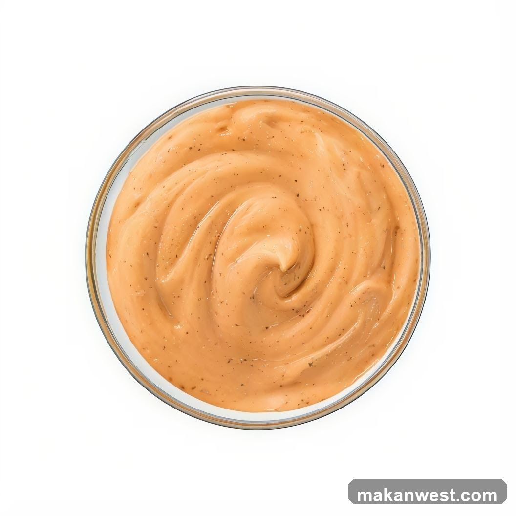 Sauce in a bowl