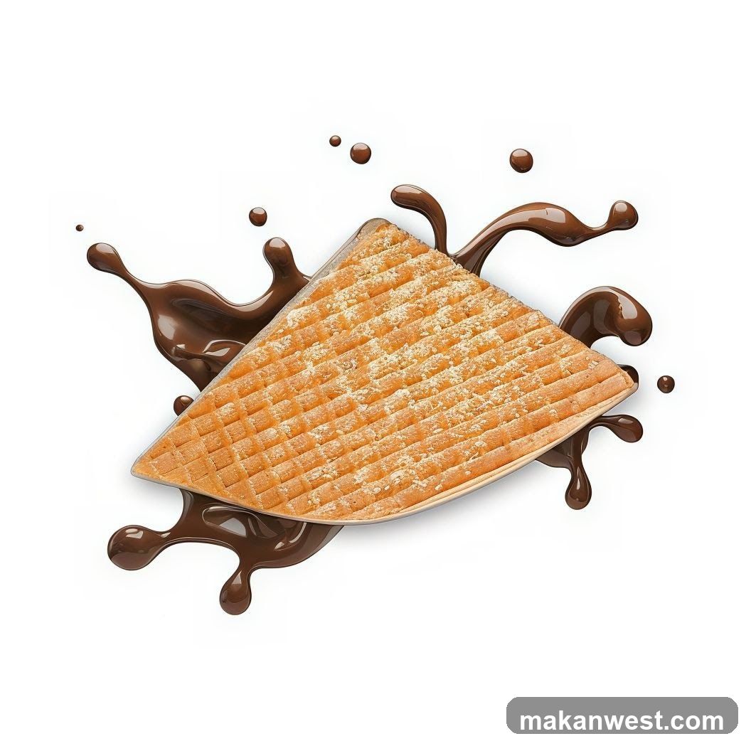Chocolate Drizzle on Wafer