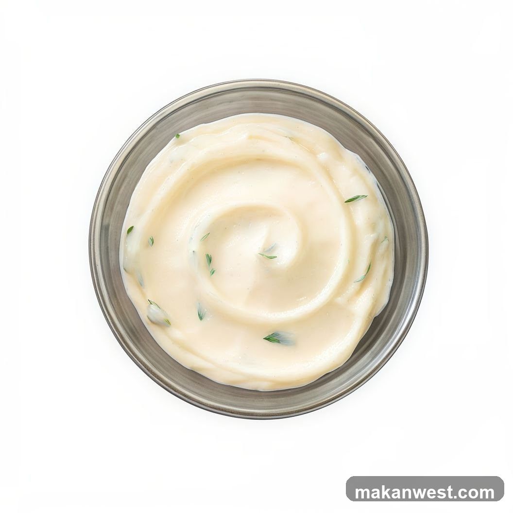 Creamy Sauce in a Bowl