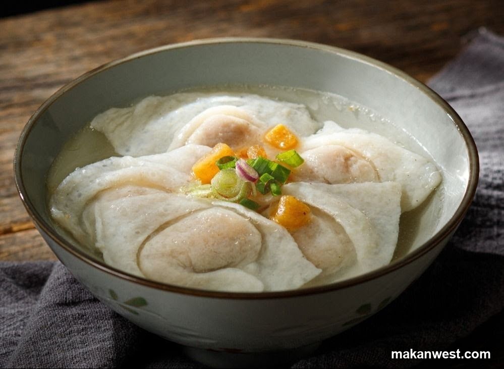 Bowl of Dumplings in Broth