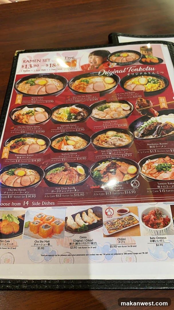 Ramen Menu