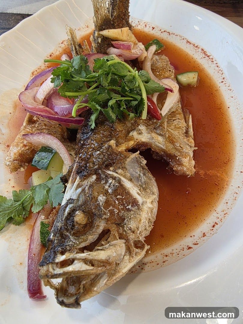 Whole Fried Fish with Sauce