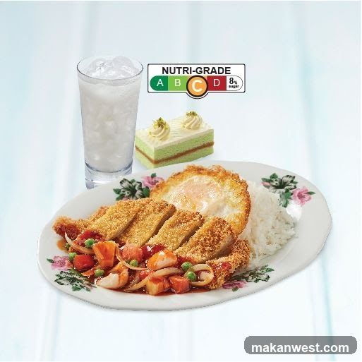 Meal with Nutri-Grade Label