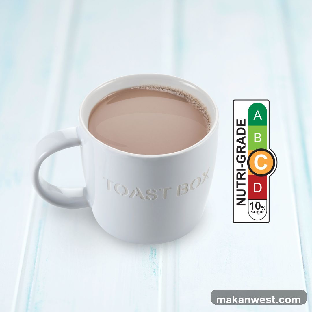 Mug of Chocolate Drink with Nutri-Grade Label