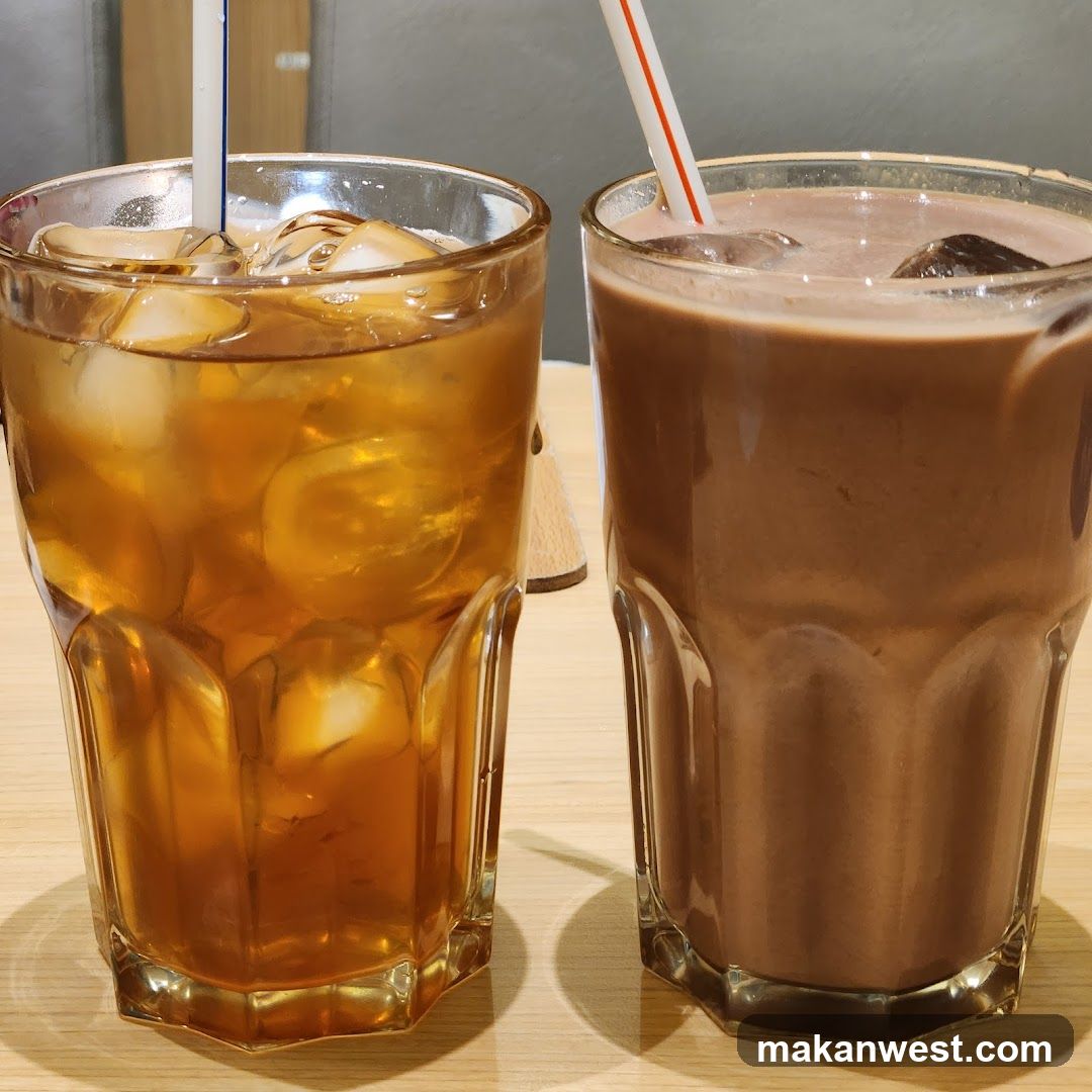 Two iced drinks