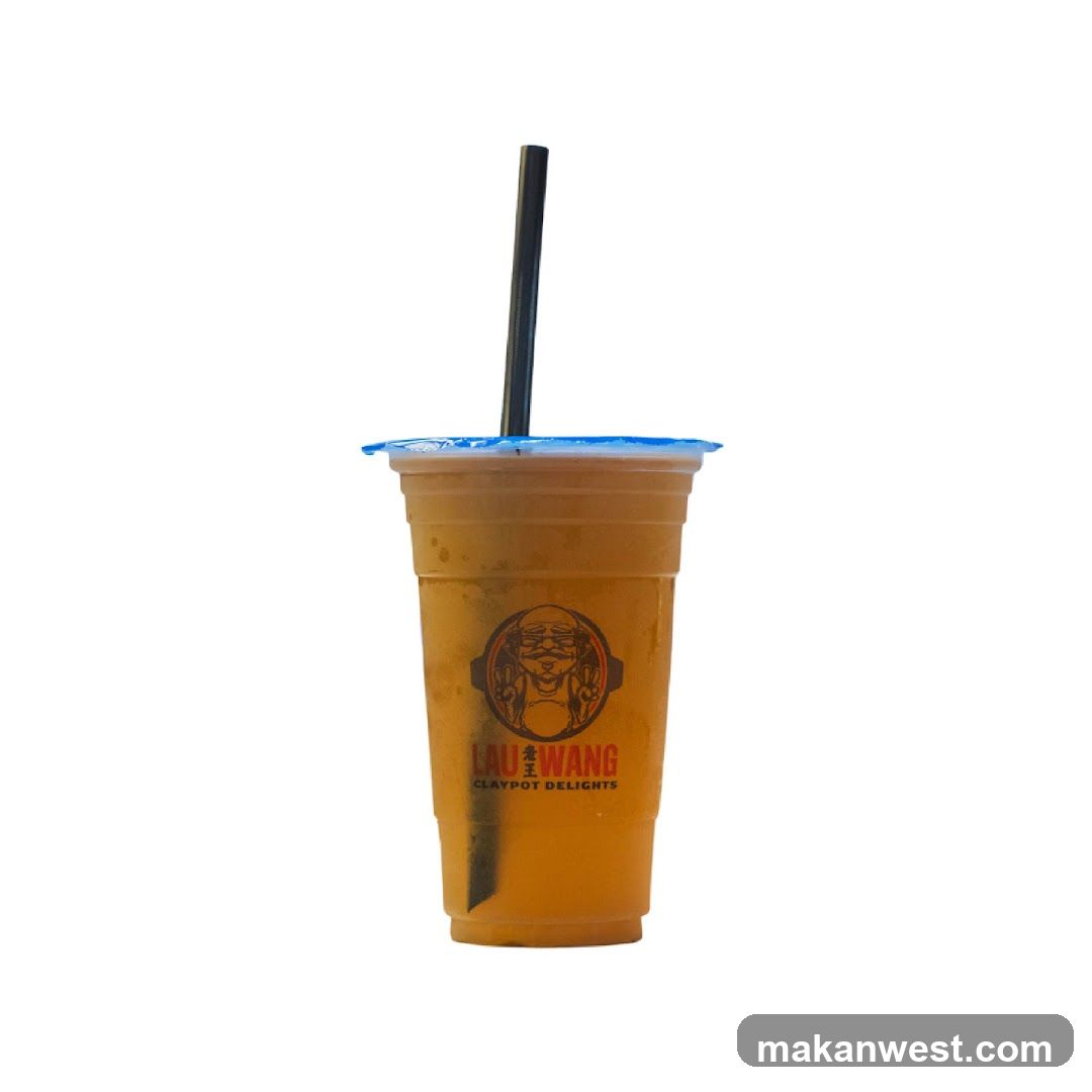 Beverage with logo