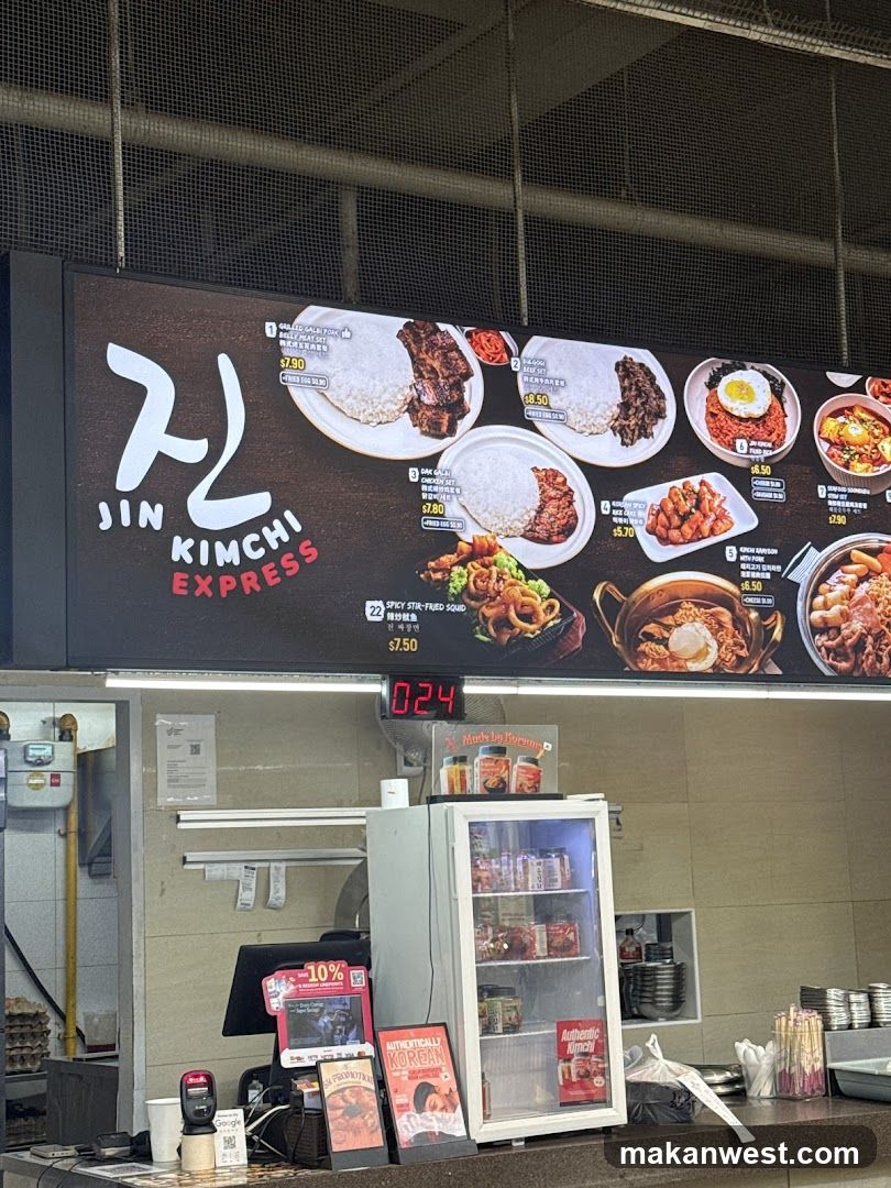 Jin Kimchi Express Menu