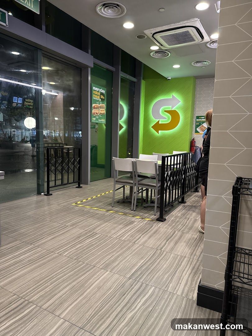 Subway Restaurant Interior