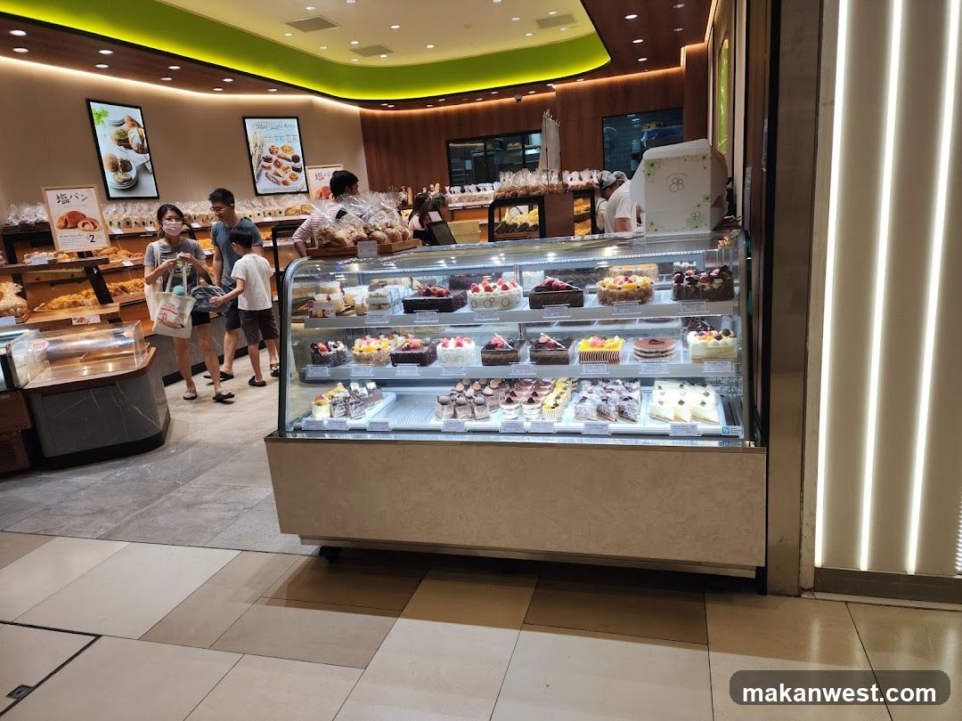 Bakery Interior with Cakes and Pastries
