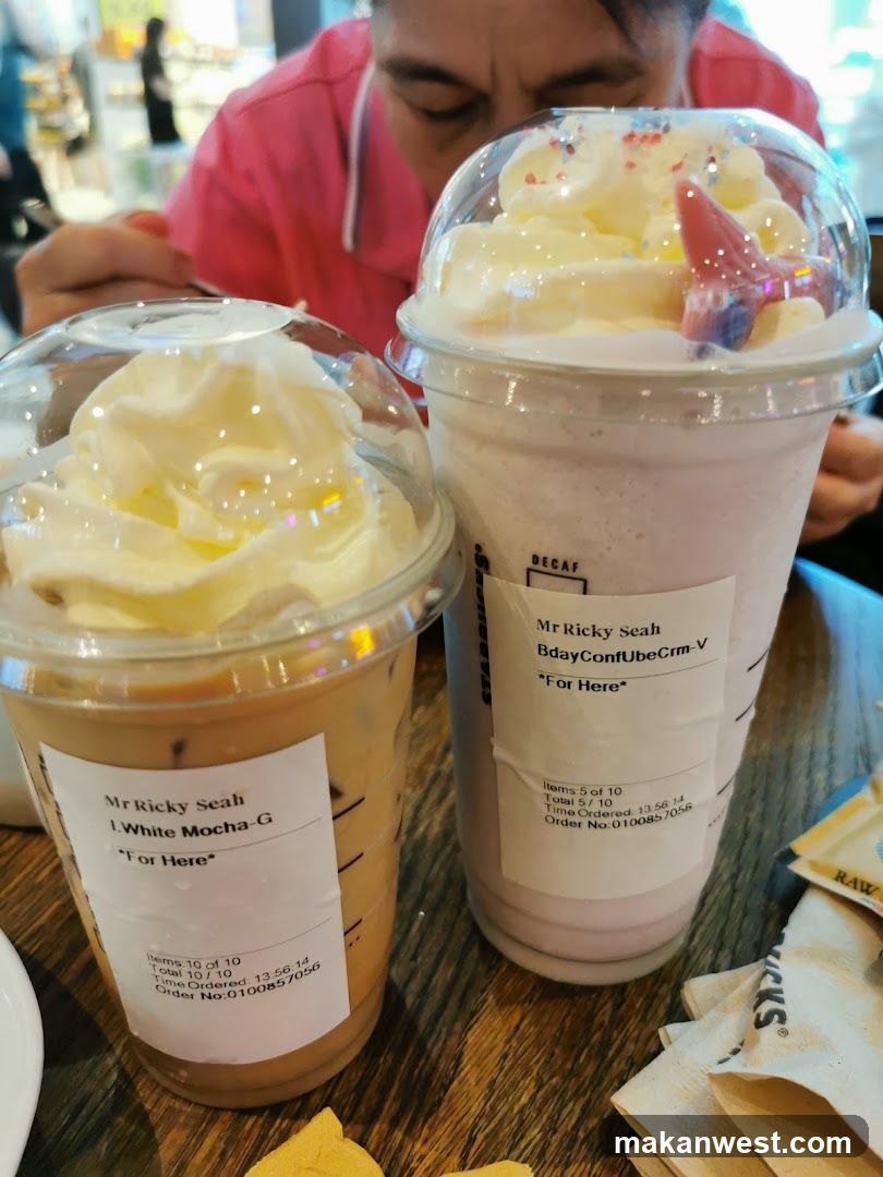 Two Starbucks Drinks