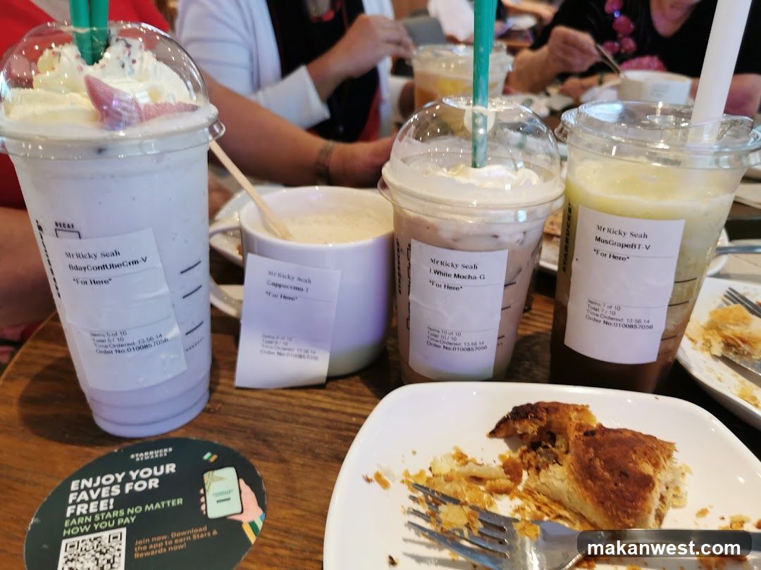 Starbucks Drinks and Pastry