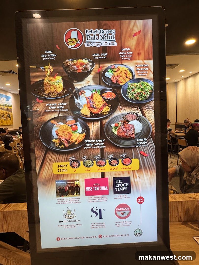 Bebek Goreng Pak Ndut Menu