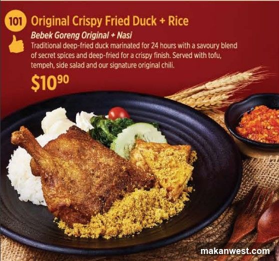 Original Crispy Fried Duck + Rice
