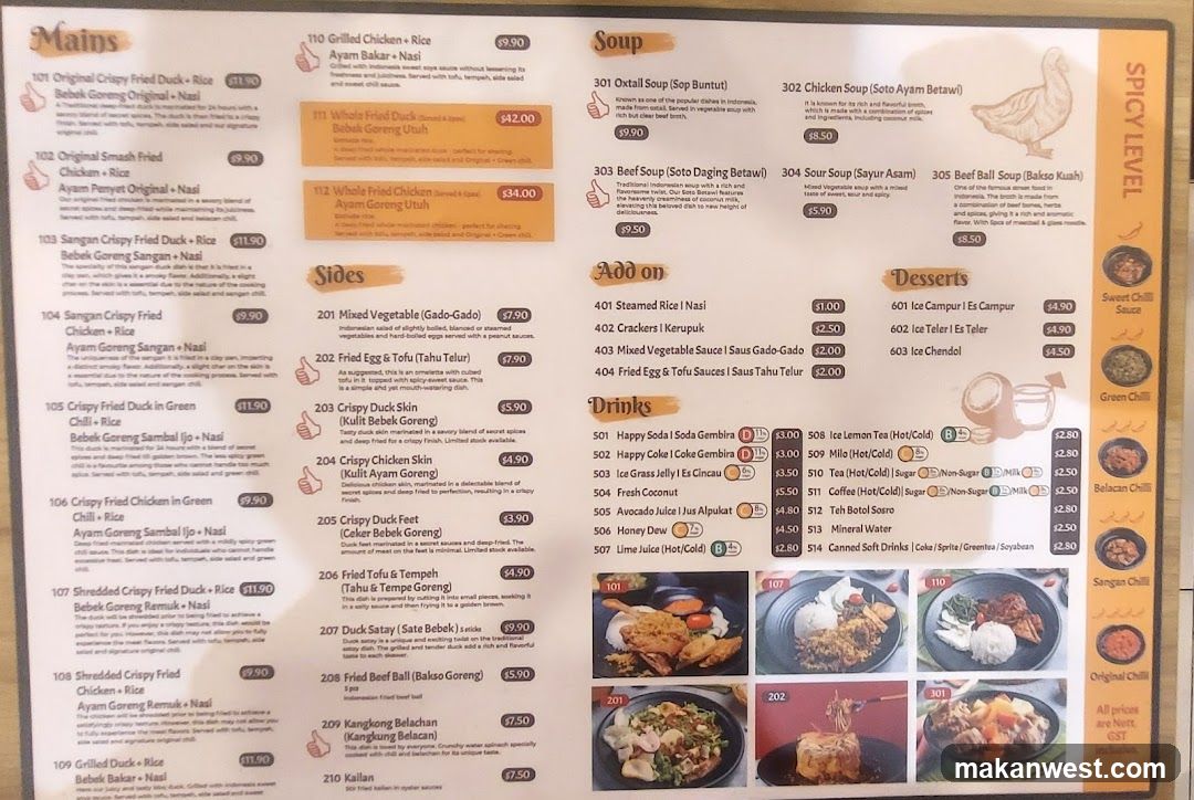 Mains, Sides, Soup, Add on, Desserts, Drinks