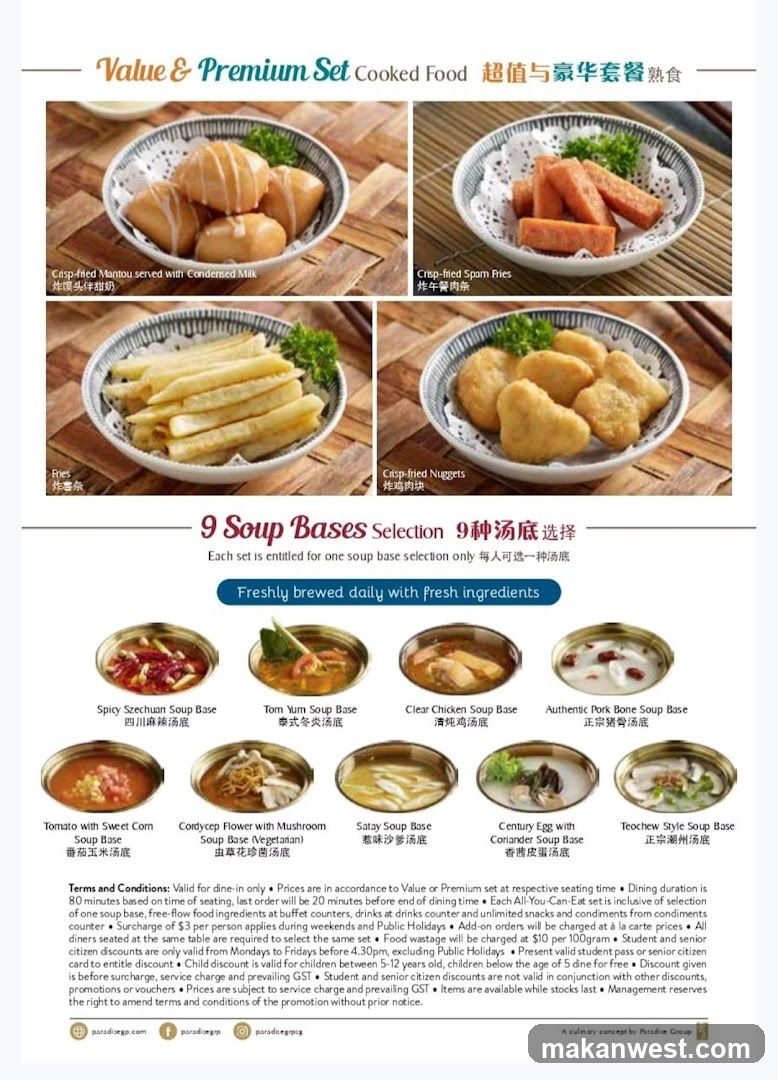 Value & Premium Set Cooked Food