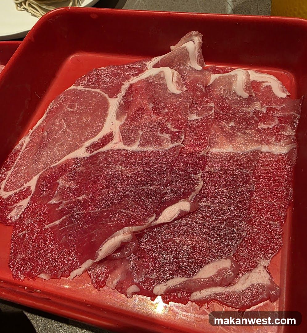 Thinly Sliced Raw Beef