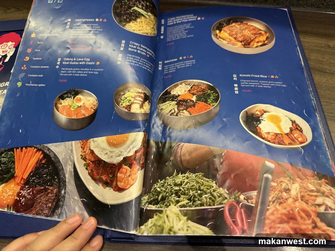 Korean Menu