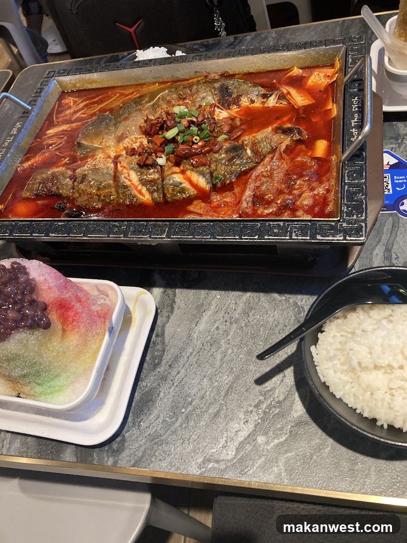 Spicy Fish Dish with Sides