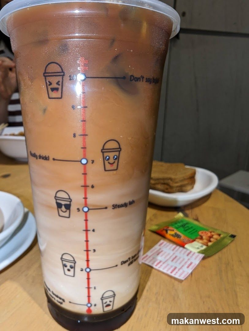 Iced Coffee with Measurement Markings