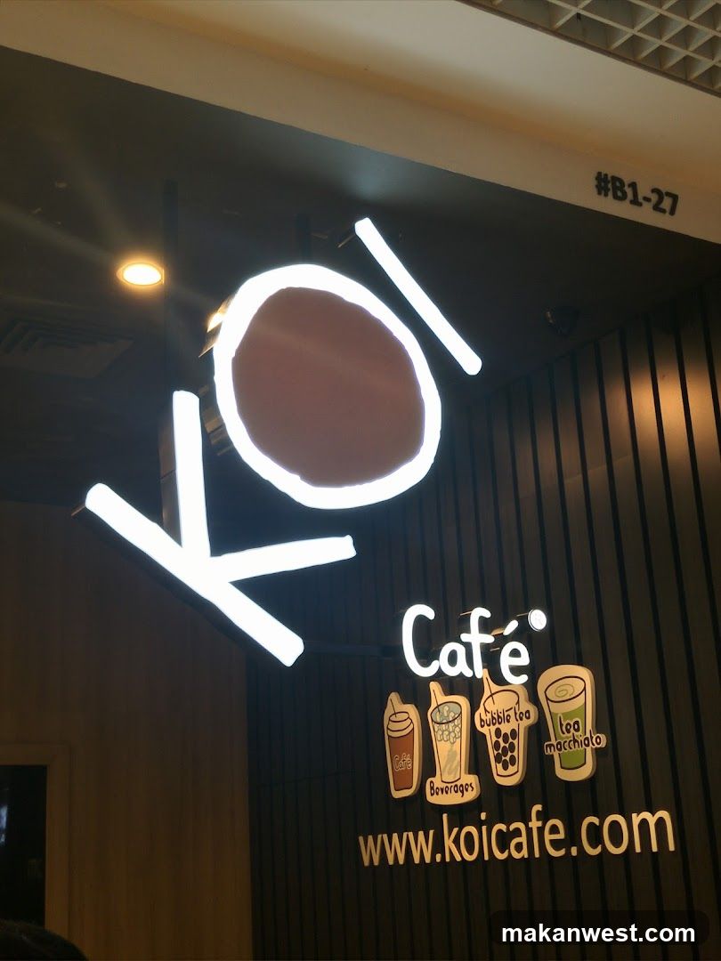 Koi Cafe Signage