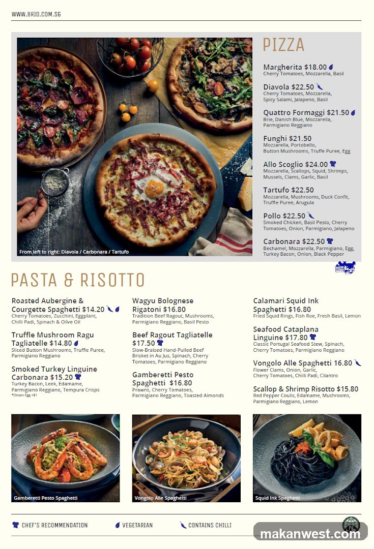 BRIO Menu