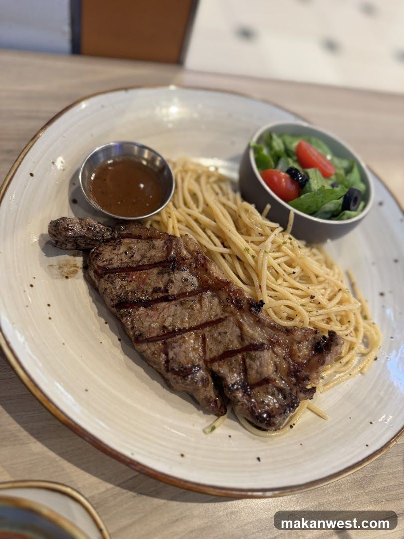 Steak and Spaghetti