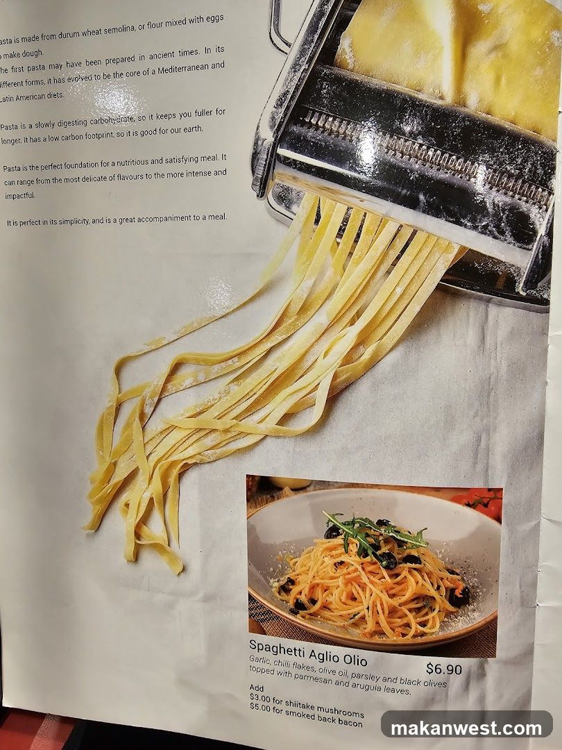Pasta Information and Spaghetti Aglio Olio